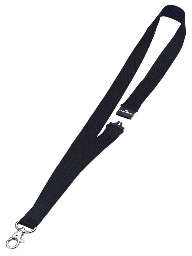 Textilhalsband Durable med karbinhake och säkerhetslås, 20 mm - 1
