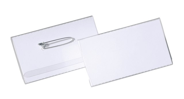 Namnskylt m. nål 75x40 100/fp - 75x40mm - 1