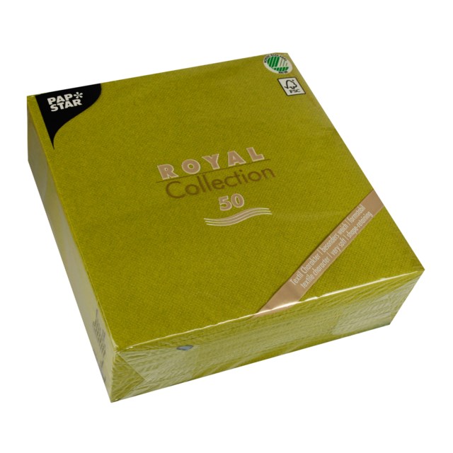 Servett Premium 40x40 cm oliv 50/fp - 400x400mm - 1