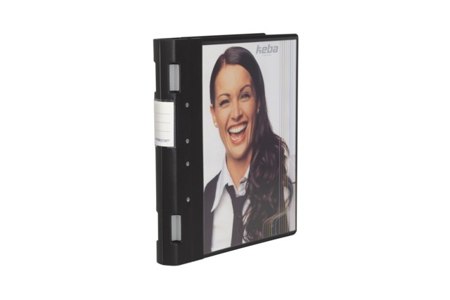 Gaffelpärm Keba Ergo A4+ 40mm svart/svart - A4 55mm - 1