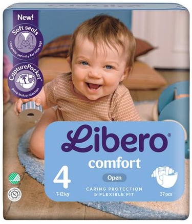 Blöja Libero Comfort 4 7-12kg 37/fp - Skola, Hem & Fritid - Barn & Baby - Blöjor