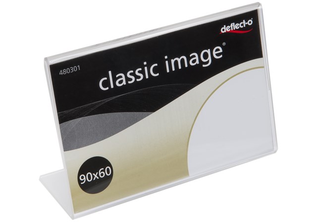 Broschyrhållare L-fot 90x60 mm - 90x60mm - 1