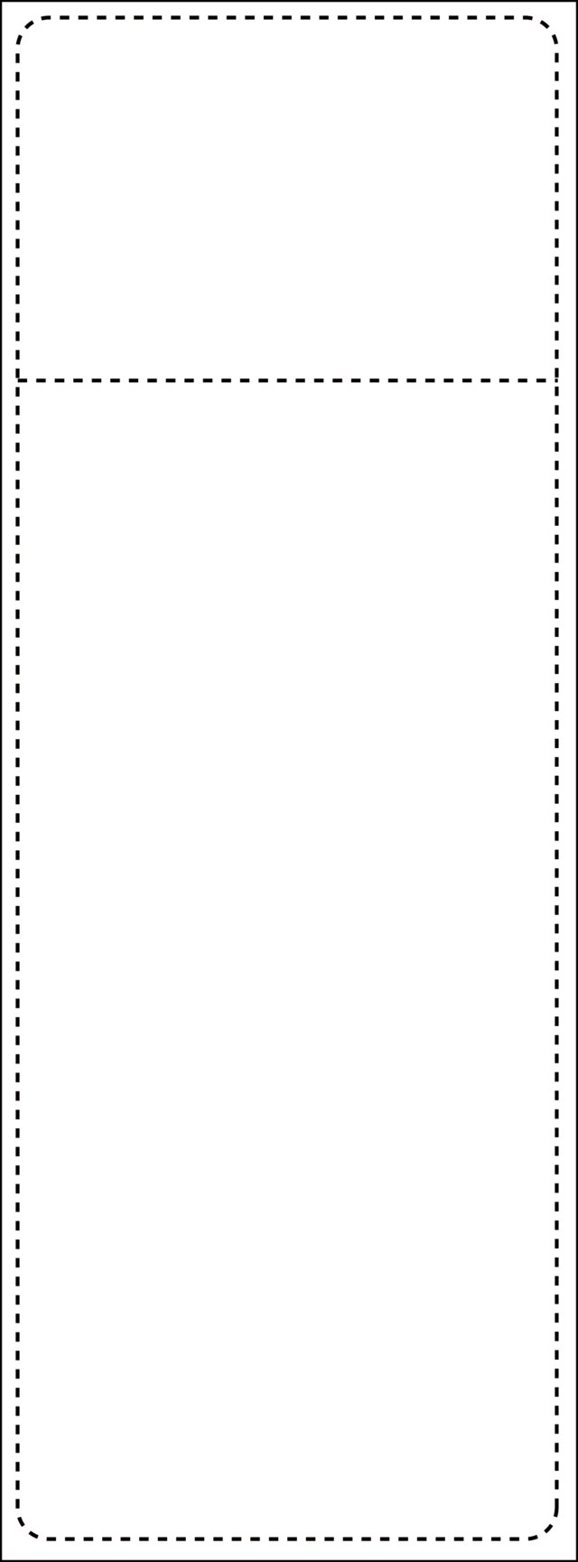 Fraktetikett Thermo 107 x 251mm falsad m kvittodel 2000st/fp - 107x251mm - 1