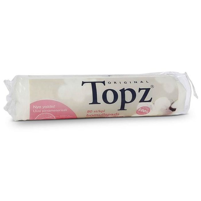 Topz Bomulls Rondeller 80st/fp - 1