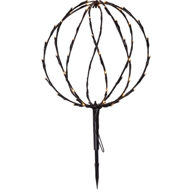 Utomhusdekoration Star Trading Sphere, 64 LED, 30 cm, svart - 1