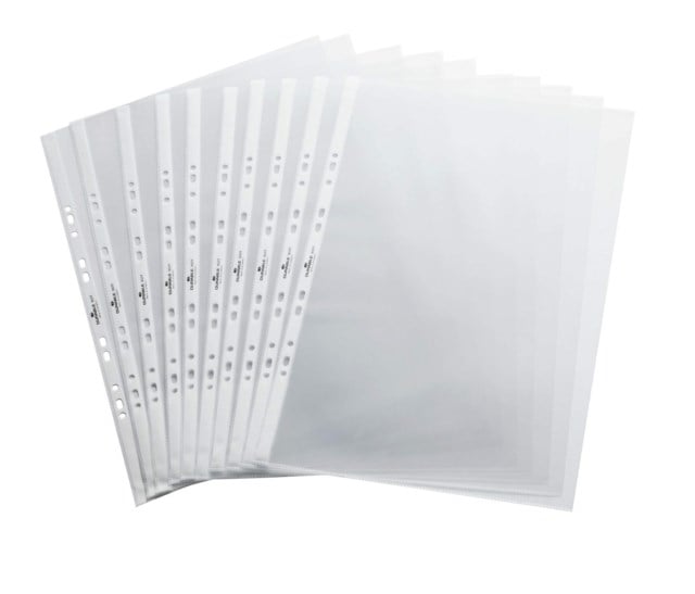 Flipoverfickor Durable A3L Transparent, 4 hål - 1
