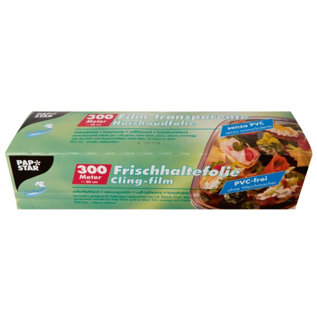 Plastfolie Papstar 300 m x 30 cm - 300mmx300m - 1