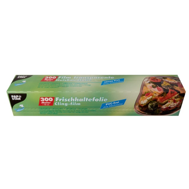 Plastfolie Papstar 300 m x 45 cm - 450mmx300m - 1