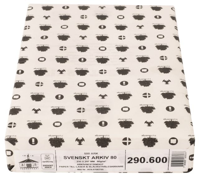 Papper Svenskt Arkiv A4 100g 500ark/fp - A4 - 1
