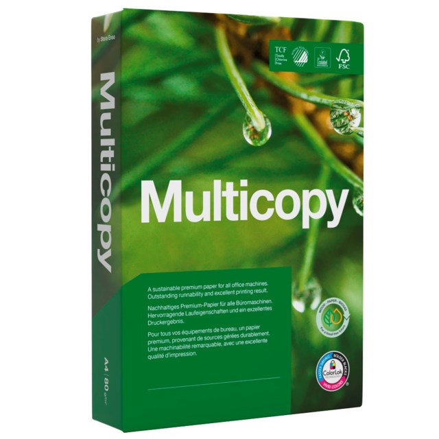 Kopieringspapper Multicopy A4 75g 500ark/fp - A4 - 1