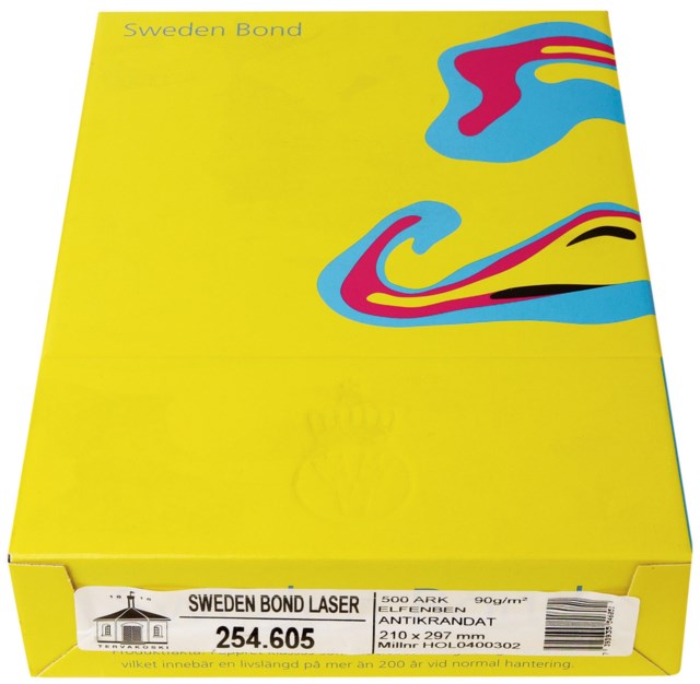 Papper Sweden Bond vit 90g 500ark/fp - A4 - 1