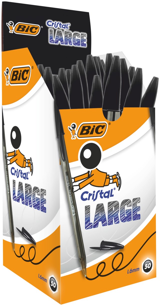 Kulpenna Bic Cristal L svart - 1