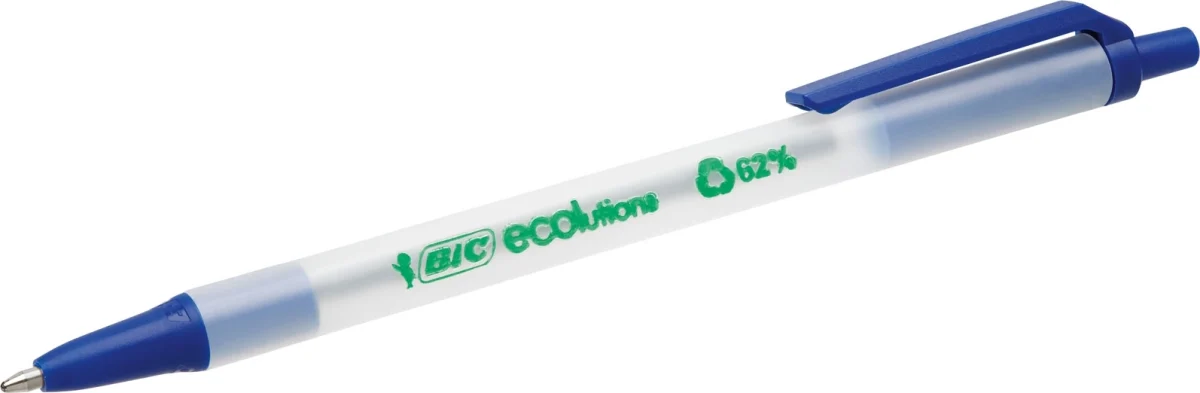 Kulspetspenna Bic Ecolutions Clic, blå, 1,0 mm - Kontor & Papper - Pennor & Ritmateriel - Kulspetspennor
