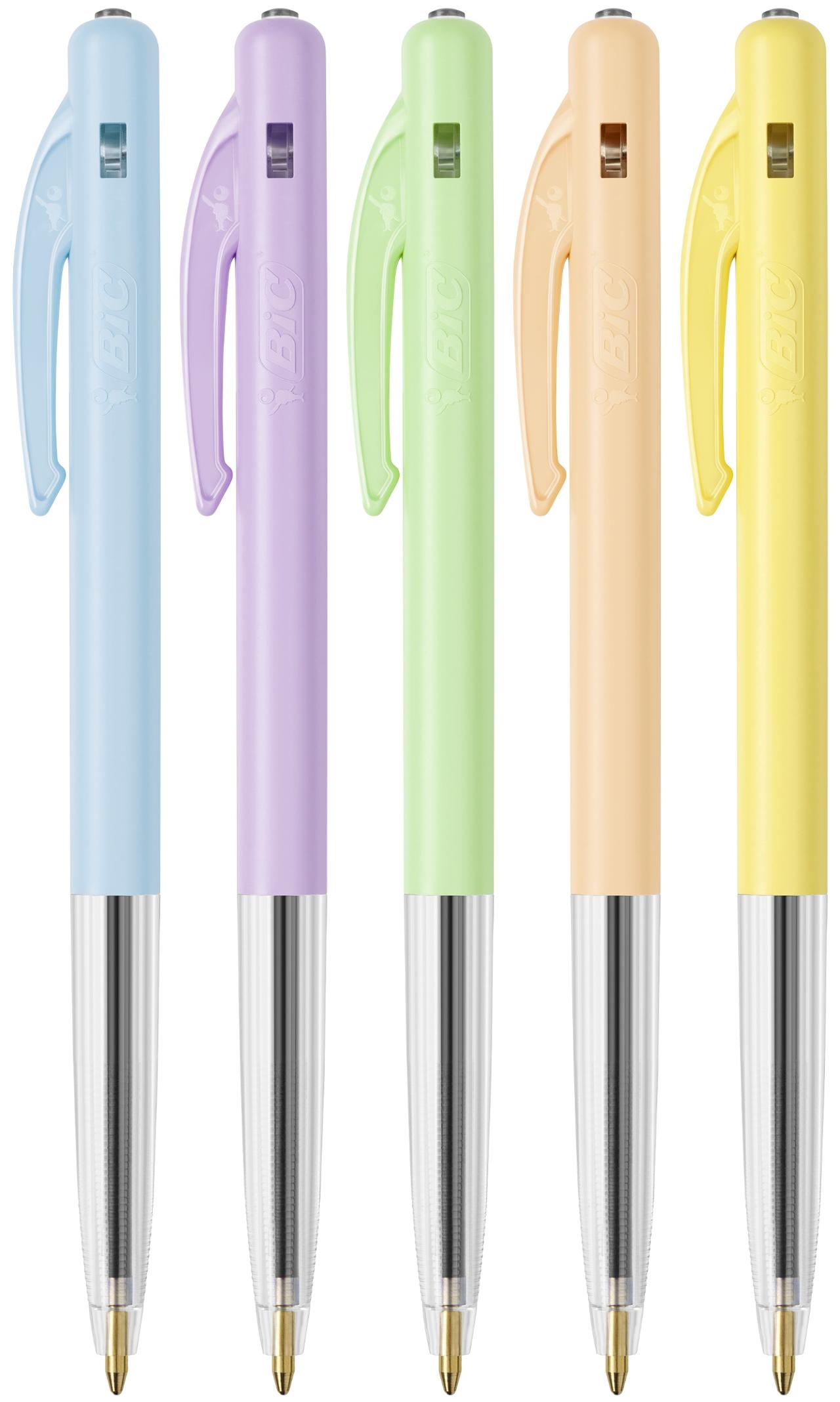 Kulpenna Bic M10 Clic M blandade färger - Kontor & Papper - Pennor & Ritmateriel - Kulspetspennor