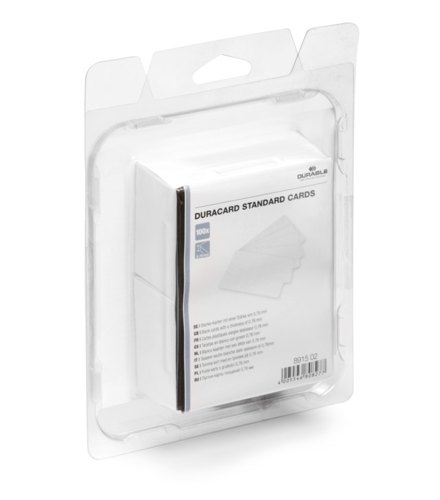 Plastkort Std Duracard ID 300 100/fp - 0,76mm - 1