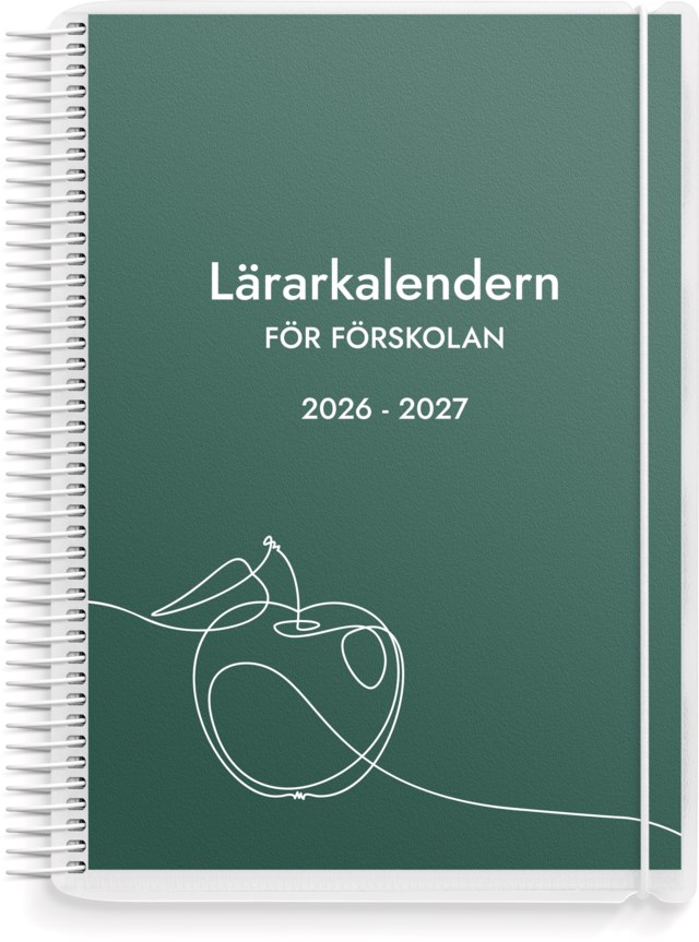 Lärarkalender Burde Förskolan 1253, läsåret 26/27, veckouppslag - A5 - 1