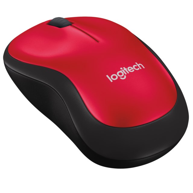 Mus Logitech M185 röd trådlös - 1