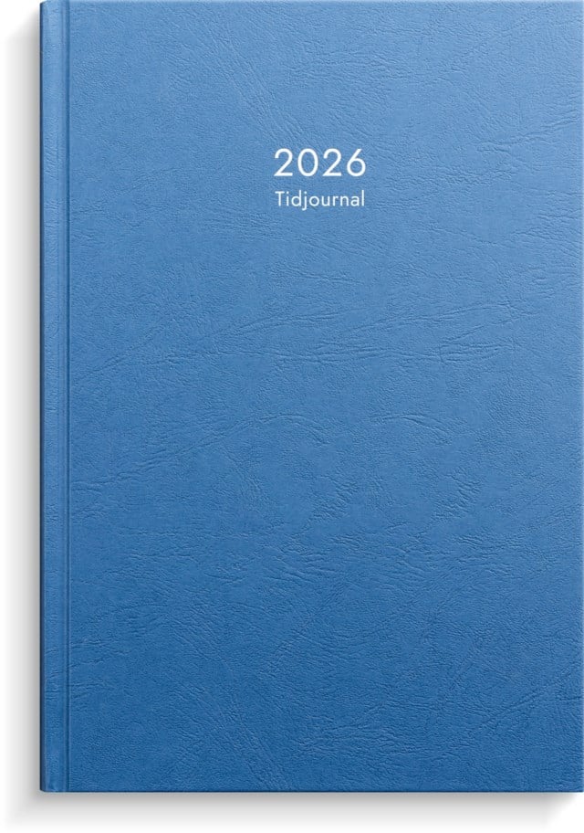 Almanacka Burde Tidjournal 2026 blå kartong - 180x265mm - 1