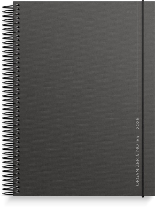 Almanacka Burde Organizer & Notes svart - 1