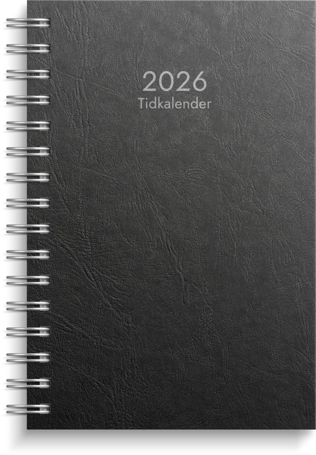 Almanacka Burde Tidkalender svart kartong - 1