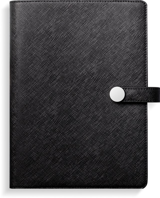 Almanacka Burde Diplomat svart konstläder Tora - 1