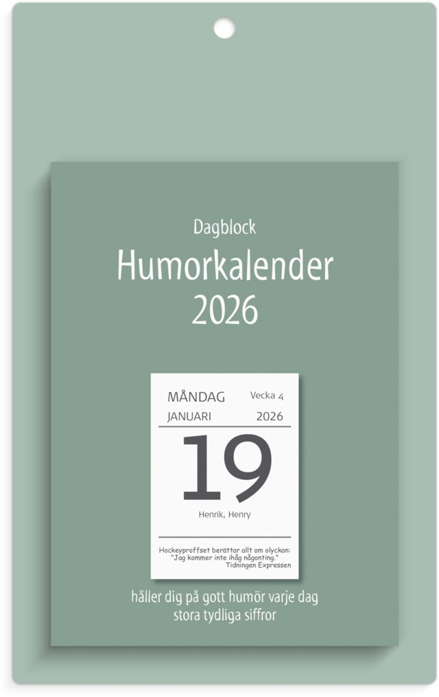Almanacka Burde Väggplån med dagblock Humor - 1