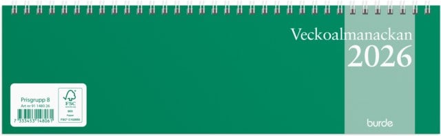 Almanacka Burde Veckoalmanackan - 1