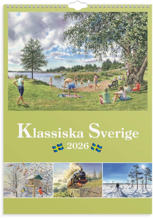 Almanacka Burde Väggkalender Klassiska Sverige - 1