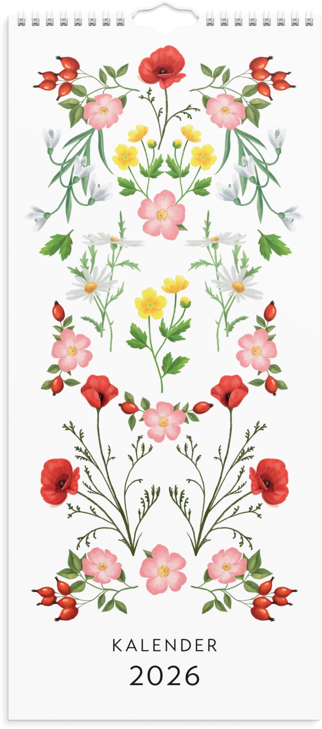 Almanacka Burde Väggkalender Lilla Blomsterkalendern - 1