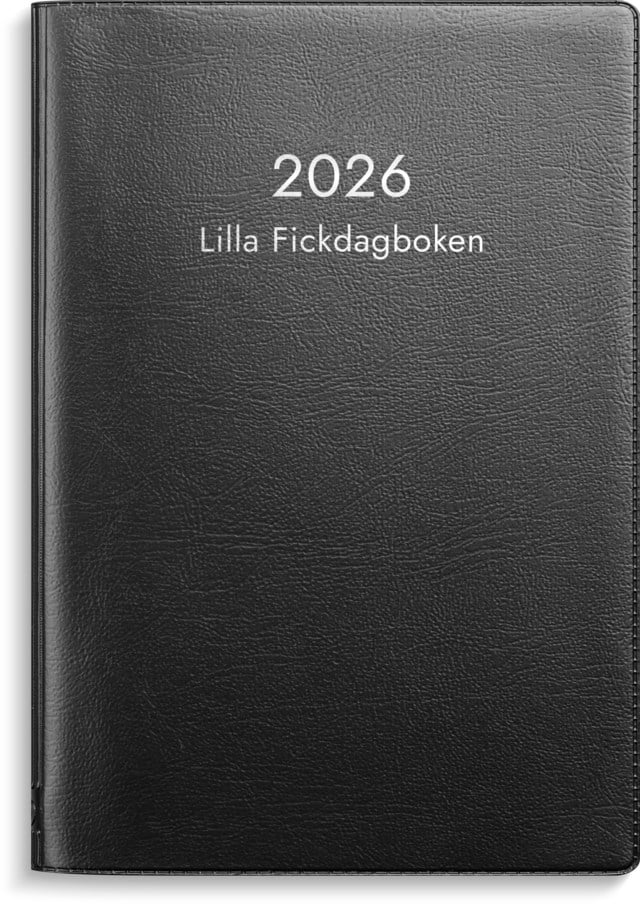 Almanacka Burde Lilla Fickdagboken svart plast - 1