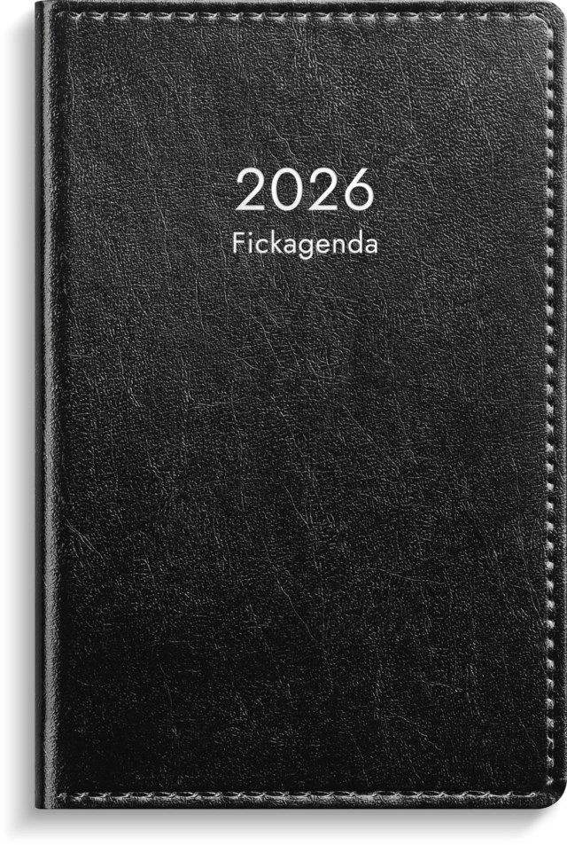 Almanacka Burde Fickagenda svart konstläder - 1