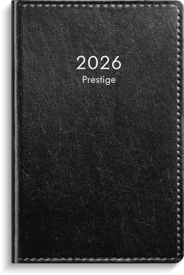 Almanacka Burde Prestige svart konstläder inb - 1