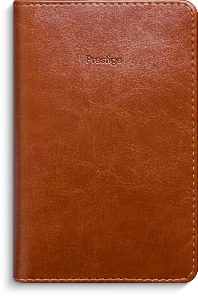 Almanacka Burde Prestige cognac konstläder - 1
