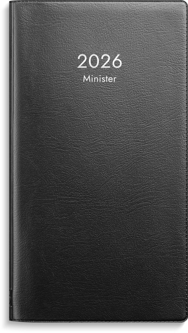 Almanacka Burde Minister svart plast - 1