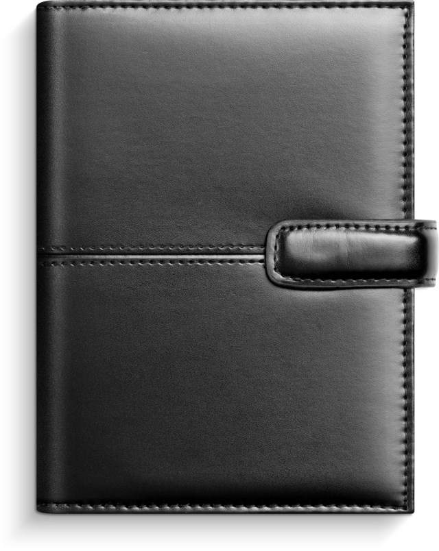 Almanacka Burde Compact Systemkalender svart konstläder - 1