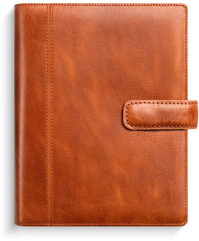 Almanacka Burde Compact Systemkalender brunt skinn - 1