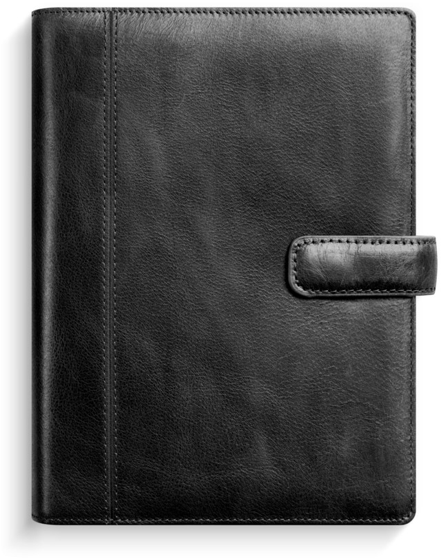 Almanacka Burde Regent Systemkalender svart skinn - 1