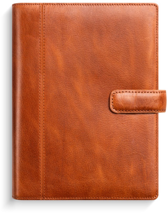 Almanacka Burde Regent Systemkalender brunt skinn - 1