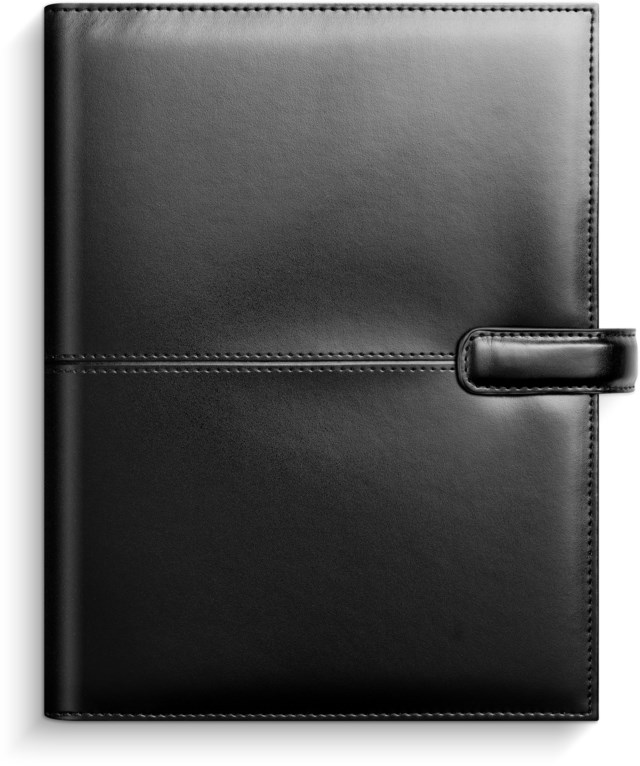 Almanacka Burde Business Systemkalender svart konstläder - 1