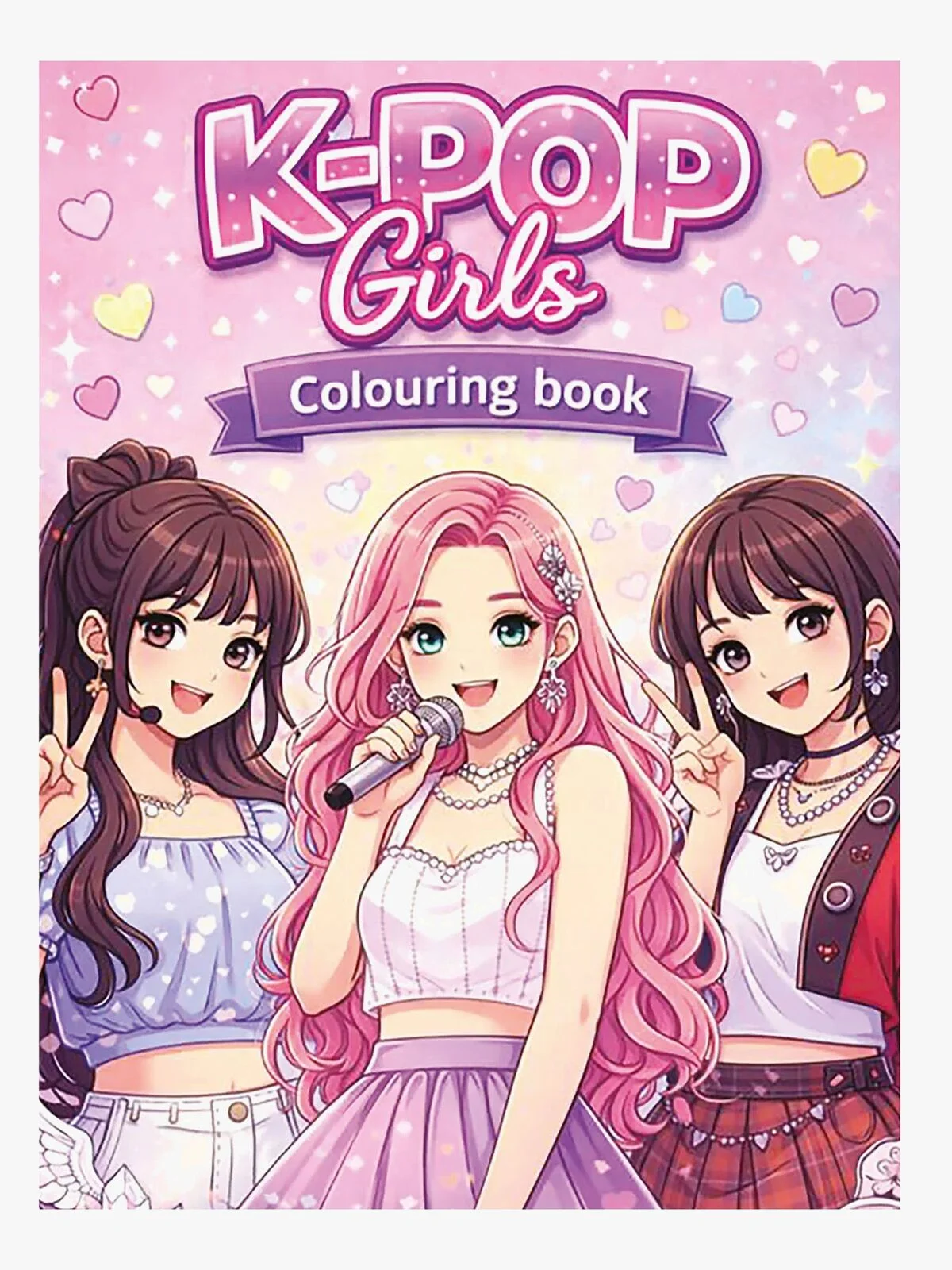 Målarbok: K-pop girls - 1