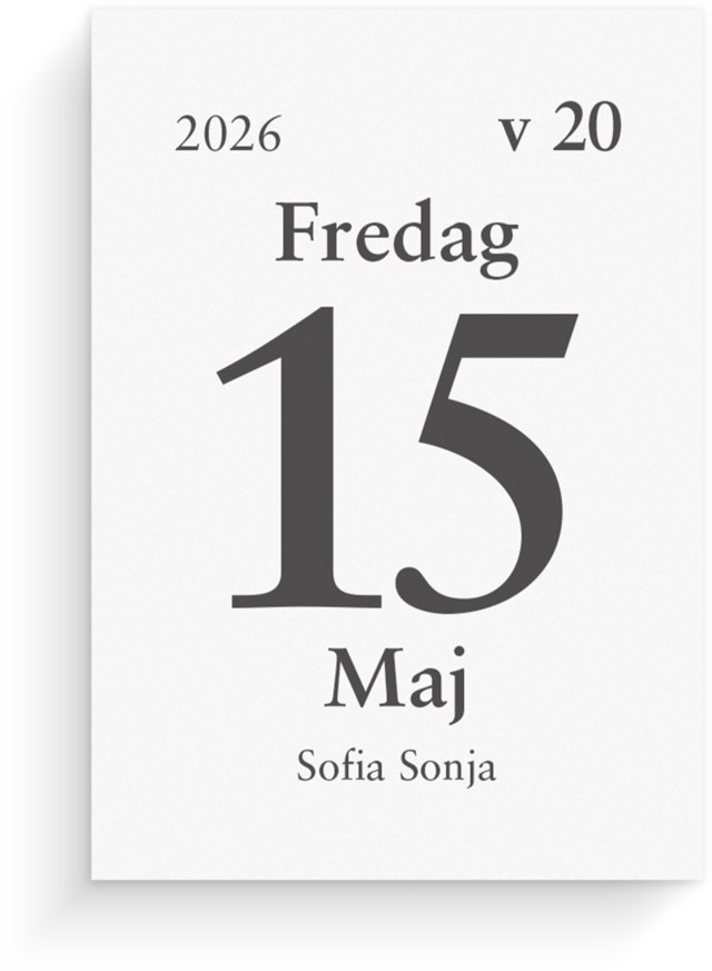 Almanacka Burde Dagblock 44x63 mm - 1