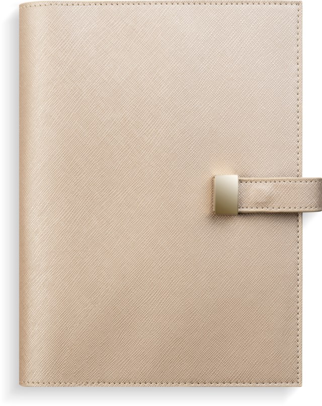 Almanacka Burde Business beige konstläder - 1