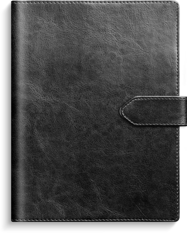 Almanacka Burde Senator A5 svart konstläder - 1