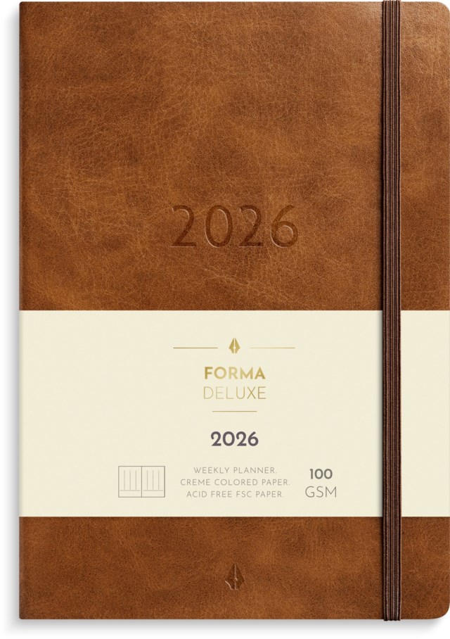 Almanacka Burde Agency Forma Deluxe brun - 1
