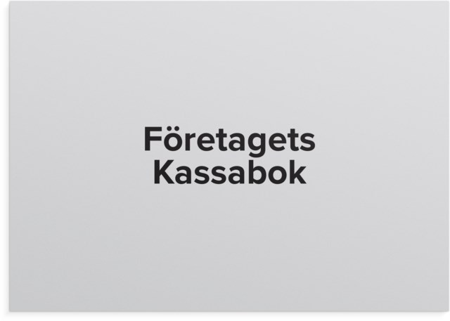 Kassabok Företagets A4L - 1