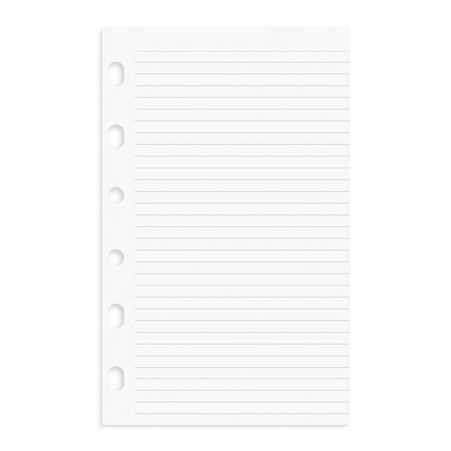 Anteckningsblad Burde till Systemkalender Compact, linjerad, 32 blad - 79x127mm - 1