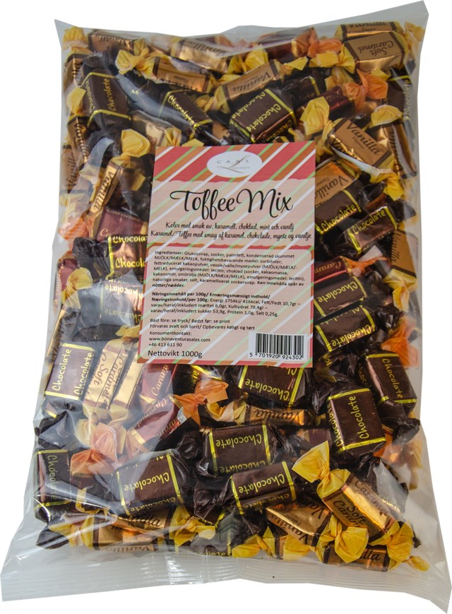 Godis Kola toffee mix 1kg - 1kg - 1