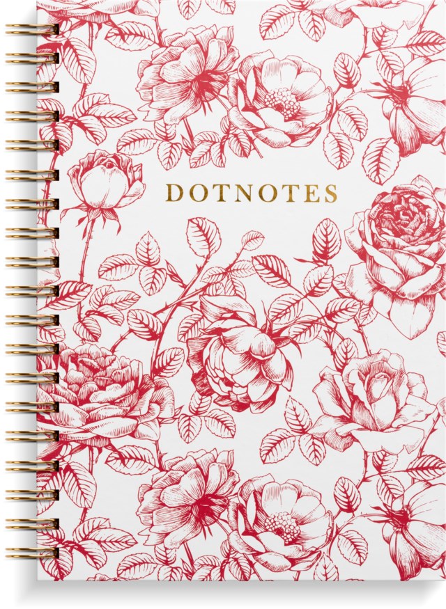 Anteckningsbok Burde DotNotes spiralbunden Blommor - B5 - 1