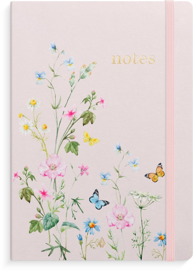 Anteckningsbok Burde Deluxe A5 Pink Meadow - 1