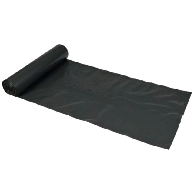 Sopsäckar LDPE svart 0,04 125L 25/rl - 125L - 1